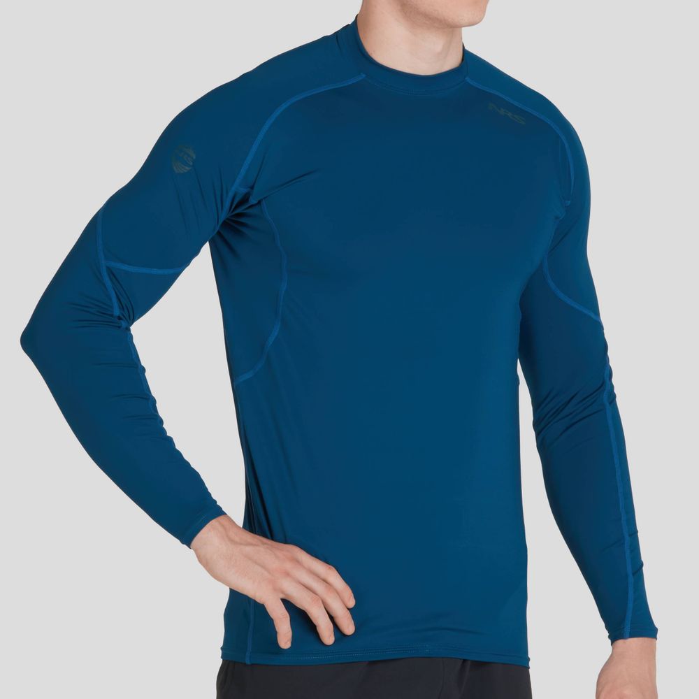 Men Compression T-Shirt Sport Swim Shirts Long Sleeve Quick Dry