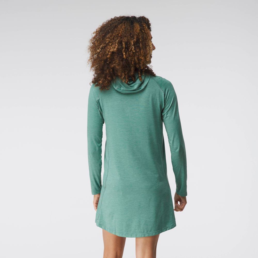 Alternate product image 10112_03_WsSilkweightHoodieDress_seafoam_back_1_Crop