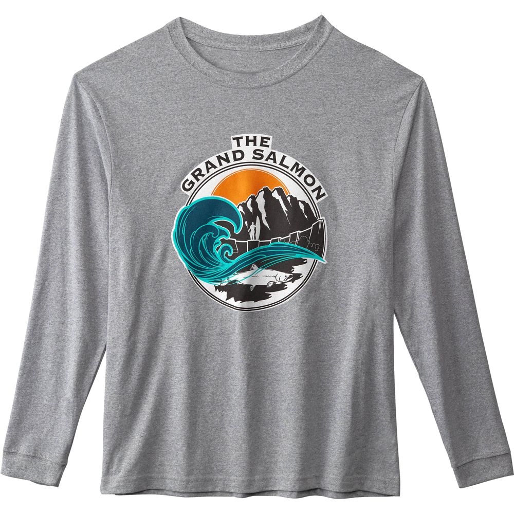 Image for Men&#39;s Grand Salmon Long-Sleeve Eco T-Shirt