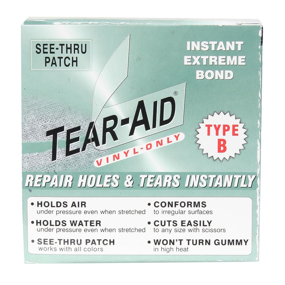 Tear-Aid Vinyl Repair Kit 3 in X 5 FT Roll Type B 2 Pack for sale online 