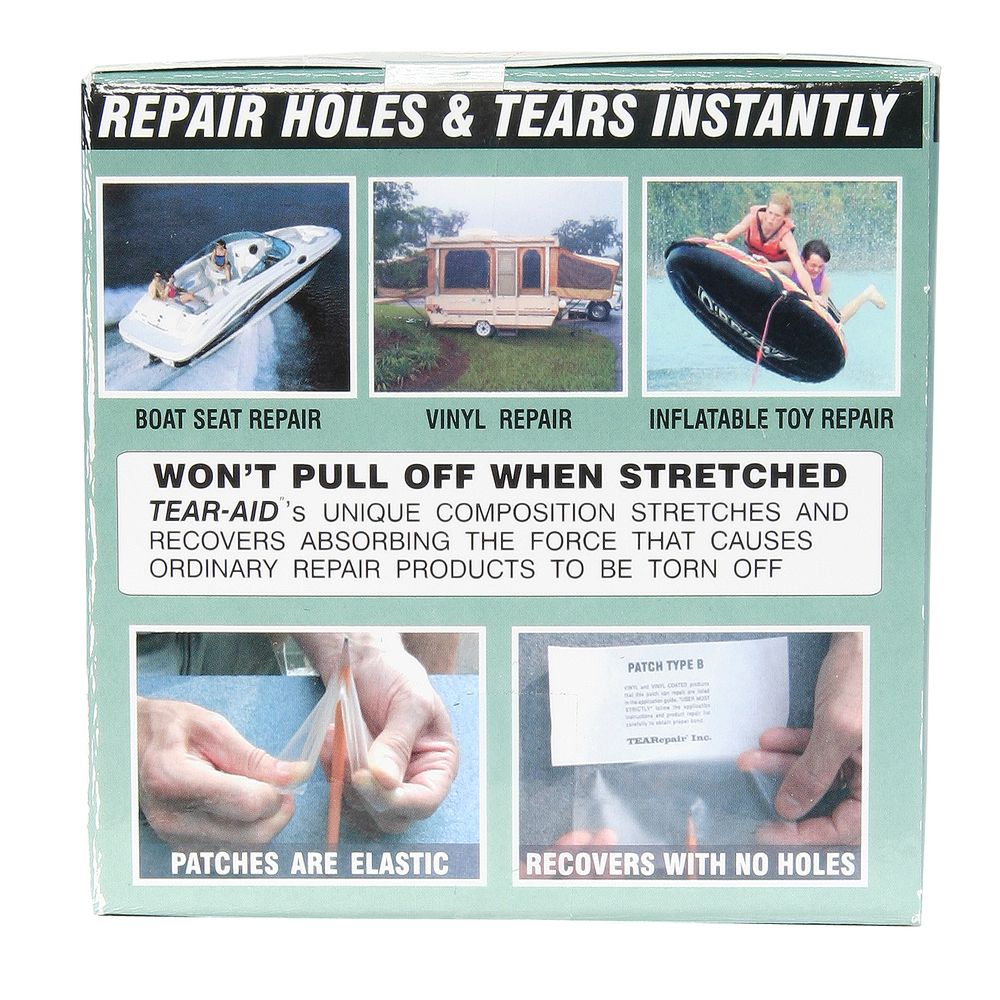 TEAR-AID PATCH TAPE 3" x 12" TUBE RAFT REPAIR AND MORE 