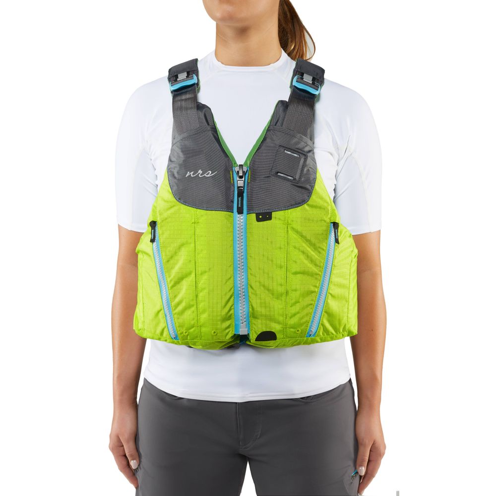 NRS Nora Thin-back Ventilated PFD Life Vest for Women Blue L/XL 42-52" chest 