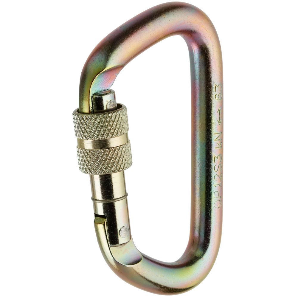 Image for Omega Modified D 1/2&quot; Steel Screw-Lok Carabiner